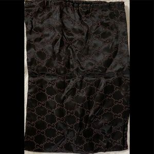 Authentic Satin Gucci Drawstring Dustbag